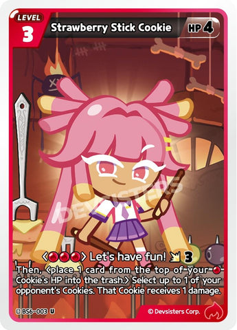 Image for Strawberry Stick Cookie (003) (BS6-003) (BS5-BS7) - CookieRun: Braverse TCG