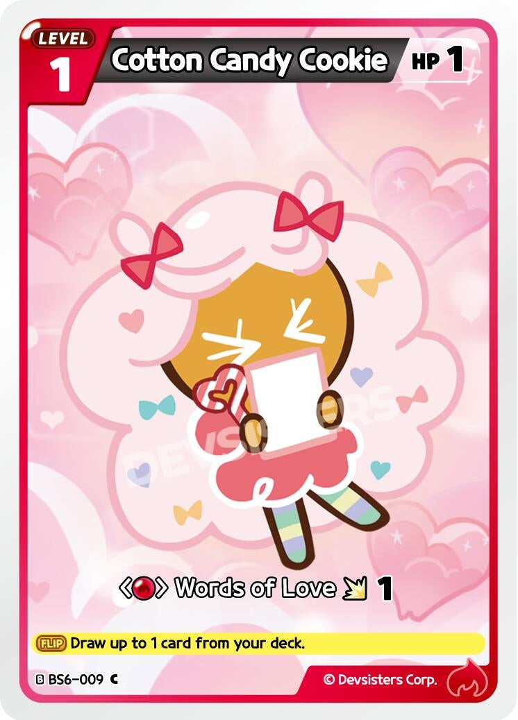 Image for Cotton Candy Cookie (009) (BS6-009) (BS5-BS7) - CookieRun: Braverse TCG