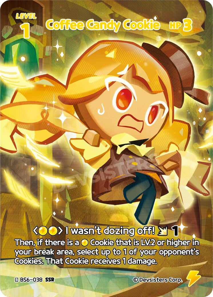 Image for Coffee Candy Cookie (038) (SSR) (BS6-038) (BS5-BS7) - CookieRun: Braverse TCG