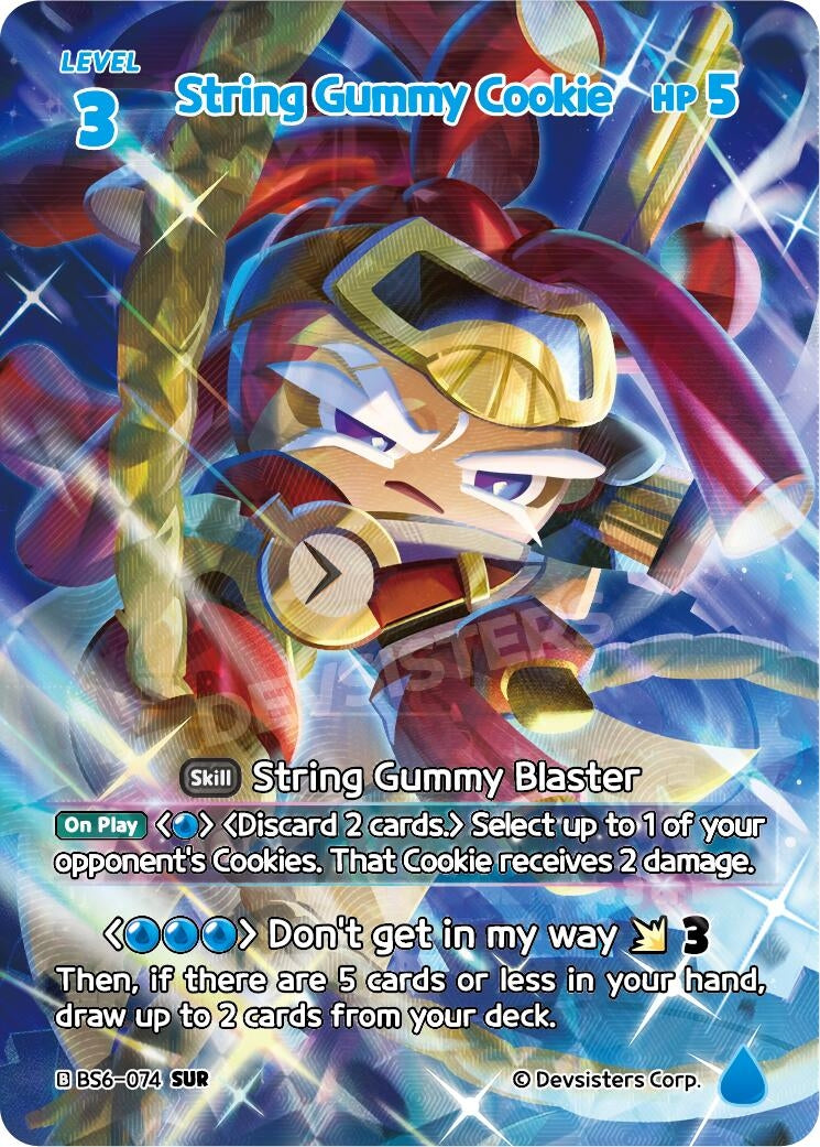 Image for String Gummy Cookie (074) (SUR) (BS6-074) (BS5-BS7) - CookieRun: Braverse TCG