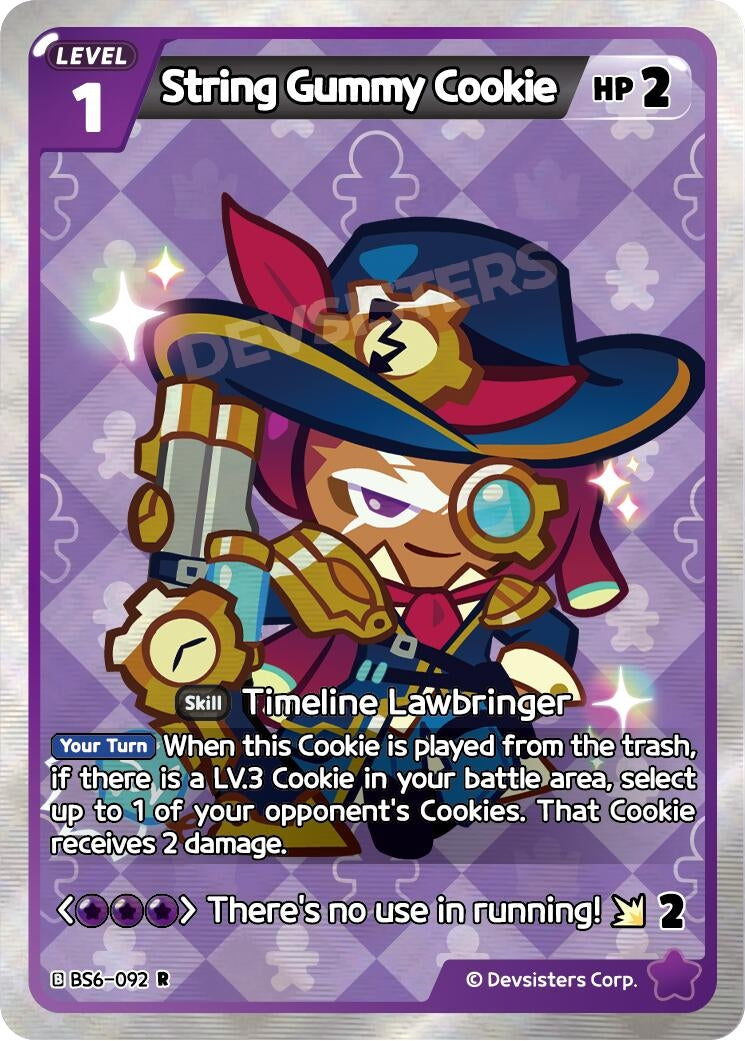Image for String Gummy Cookie (092) (BS6-092) (BS5-BS7) - CookieRun: Braverse TCG