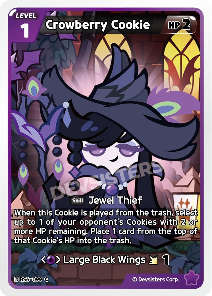 Image for Crowberry Cookie (BS6-099) (BS5-BS7) - CookieRun: Braverse TCG