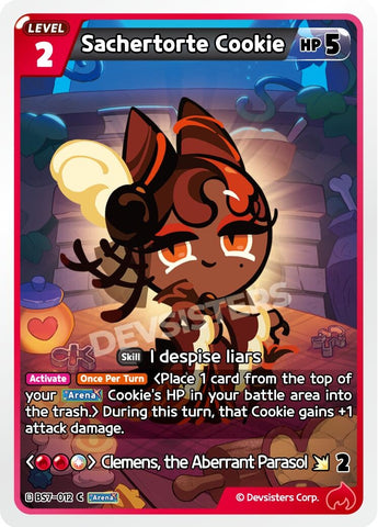 Image for Sachertorte Cookie (BS7-012) (BS5-BS7) - CookieRun: Braverse TCG