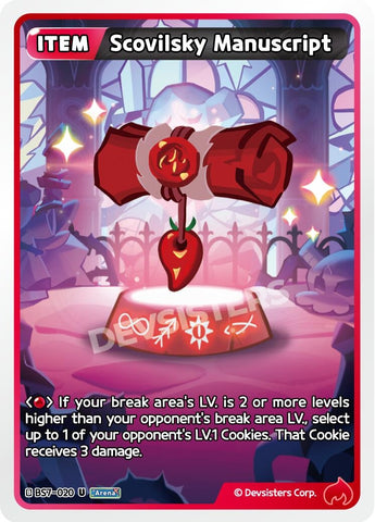 Image for Scovilsky Manuscript (BS7-020) (BS5-BS7) - CookieRun: Braverse TCG
