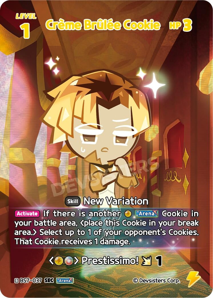 Image for Creme Brulee Cookie (SEC) (BS7-037) (BS5-BS7) - CookieRun: Braverse TCG