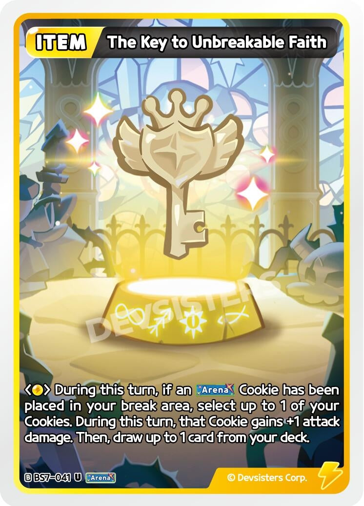 Image for The Key to Unbreakable Faith (BS7-041) (BS5-BS7) - CookieRun: Braverse TCG