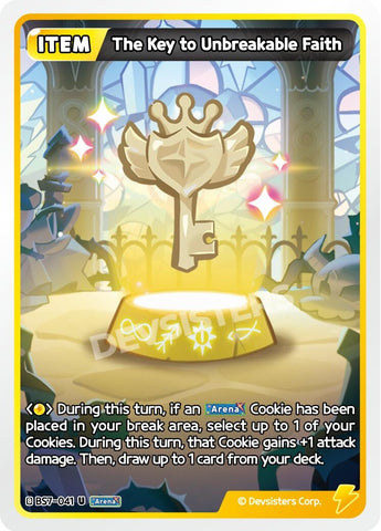 Image for The Key to Unbreakable Faith (BS7-041) (BS5-BS7) - CookieRun: Braverse TCG