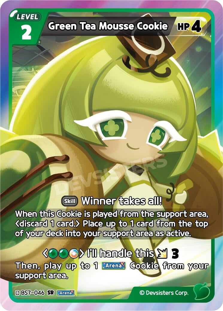 Image for Green Tea Mousse Cookie (BS7-046) (BS5-BS7) - CookieRun: Braverse TCG