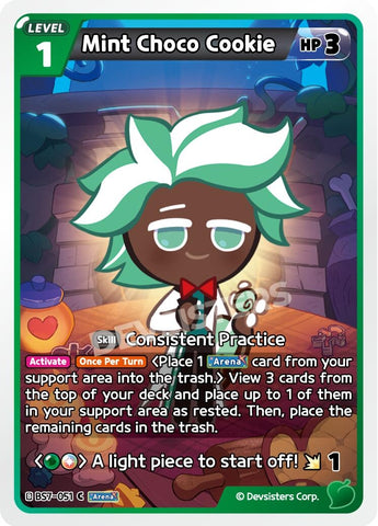 Image for Mint Choco Cookie (051) (BS7-051) (BS5-BS7) - CookieRun: Braverse TCG