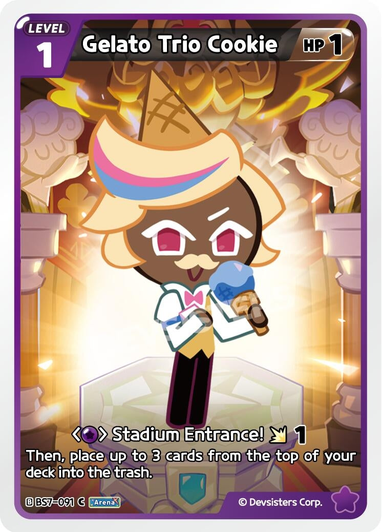 Image for Gelato Trio Cookie (BS7-091) (BS5-BS7) - CookieRun: Braverse TCG