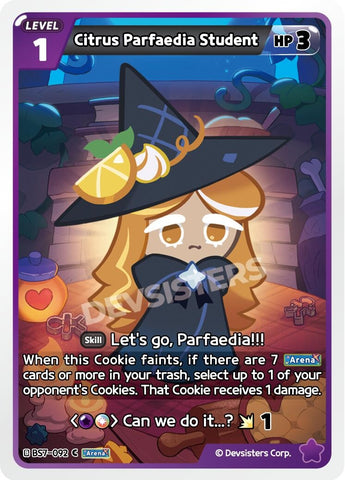 Image for Citrus Parfaedia Student (BS7-092) (BS5-BS7) - CookieRun: Braverse TCG