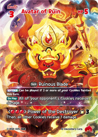 Image for Avatar of Ruin (SUR) (BS8-005) (BS8-BS9) - CookieRun: Braverse TCG