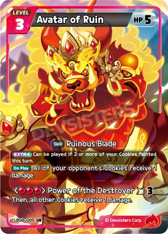 Image for Avatar of Ruin (BS8-005) (BS8-BS9) - CookieRun: Braverse TCG
