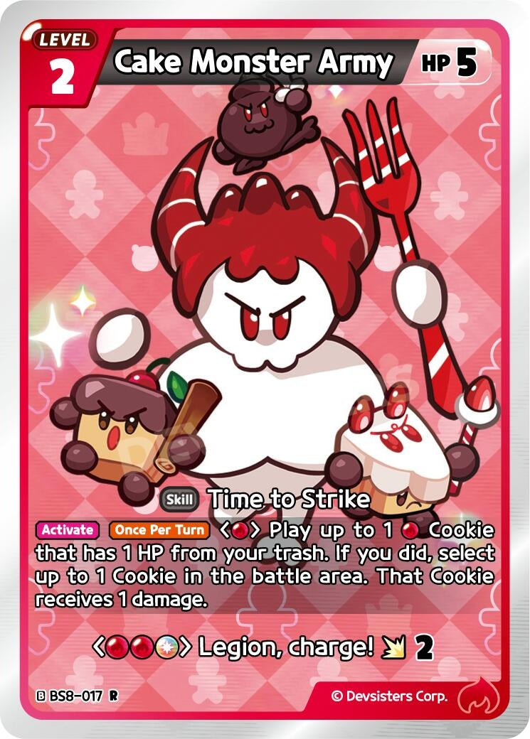 Image for Cake Monster Army (BS8-017) (BS8-BS9) - CookieRun: Braverse TCG