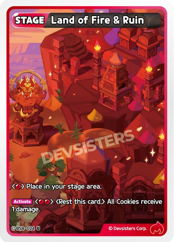 Image for Land of Fire & Ruin (BS8-024) (BS8-BS9) - CookieRun: Braverse TCG