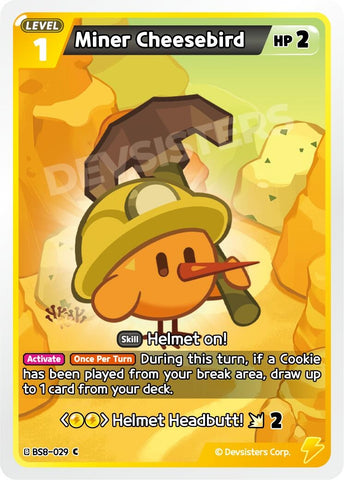 Image for Miner Cheesebird (BS8-029) (BS8-BS9) - CookieRun: Braverse TCG