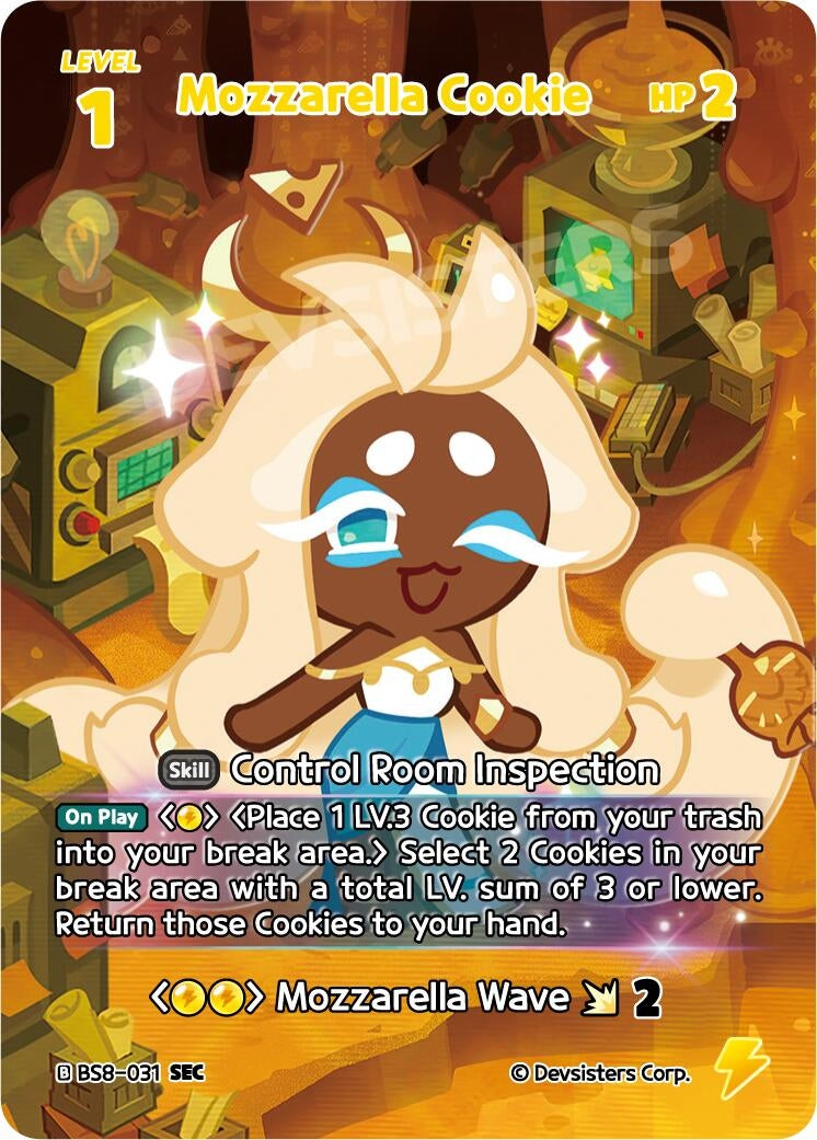 Image for Mozzarella Cookie (SEC) (BS8-031) (BS8-BS9) - CookieRun: Braverse TCG