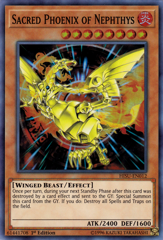 Fénix Sagrado de Nephthys [HISU-EN012] Super Rara