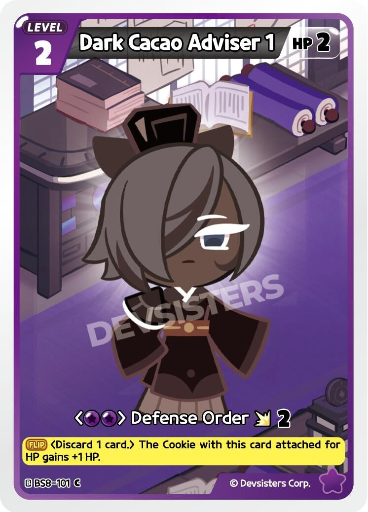 Image for Dark Cacao Adviser 1 (BS8-101) (BS8-BS9) - CookieRun: Braverse TCG