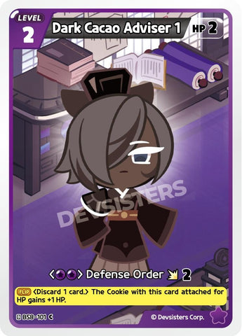 Image for Dark Cacao Adviser 1 (BS8-101) (BS8-BS9) - CookieRun: Braverse TCG