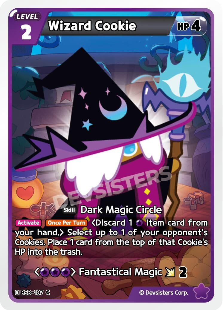 Image for Wizard Cookie (BS8-107) (BS8-BS9) - CookieRun: Braverse TCG