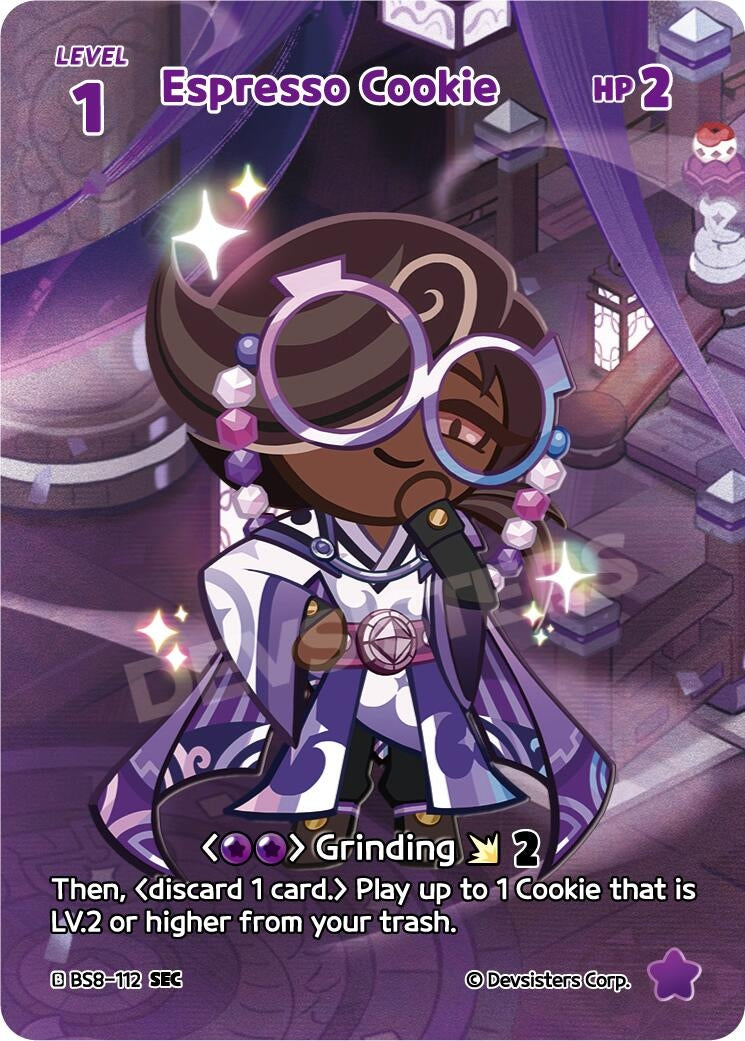 Image for Espresso Cookie (SEC) (BS8-112) (BS8-BS9) - CookieRun: Braverse TCG