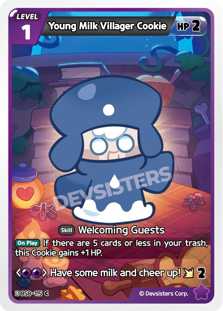 Image for Young Milk Villager Cookie (BS8-115) (BS8-BS9) - CookieRun: Braverse TCG
