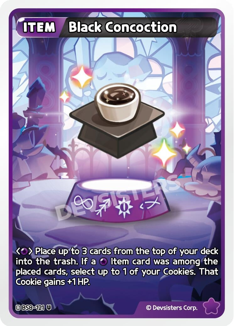 Image for Black Concoction (BS8-121) (BS8-BS9) - CookieRun: Braverse TCG