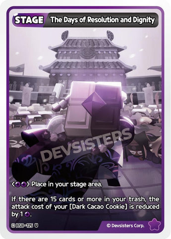 Image for The Days of Resolution and Dignity (BS8-125) (BS8-BS9) - CookieRun: Braverse TCG