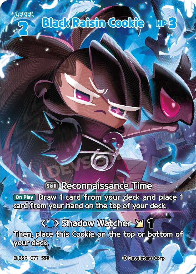 Image for Black Raisin Cookie (SSR) (BS9-077) (BS8-BS9) - CookieRun: Braverse TCG