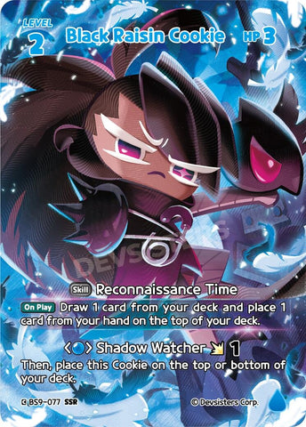 Image for Black Raisin Cookie (SSR) (BS9-077) (BS8-BS9) - CookieRun: Braverse TCG