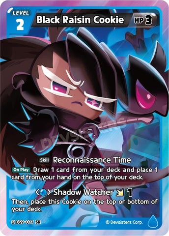 Image for Black Raisin Cookie (BS9-077) (BS8-BS9) - CookieRun: Braverse TCG