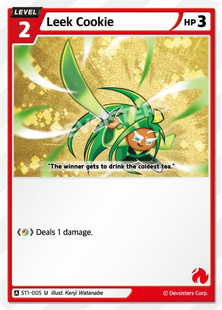Image for Leek Cookie (ST1-005) (ST1-ST5) - CookieRun: Braverse TCG