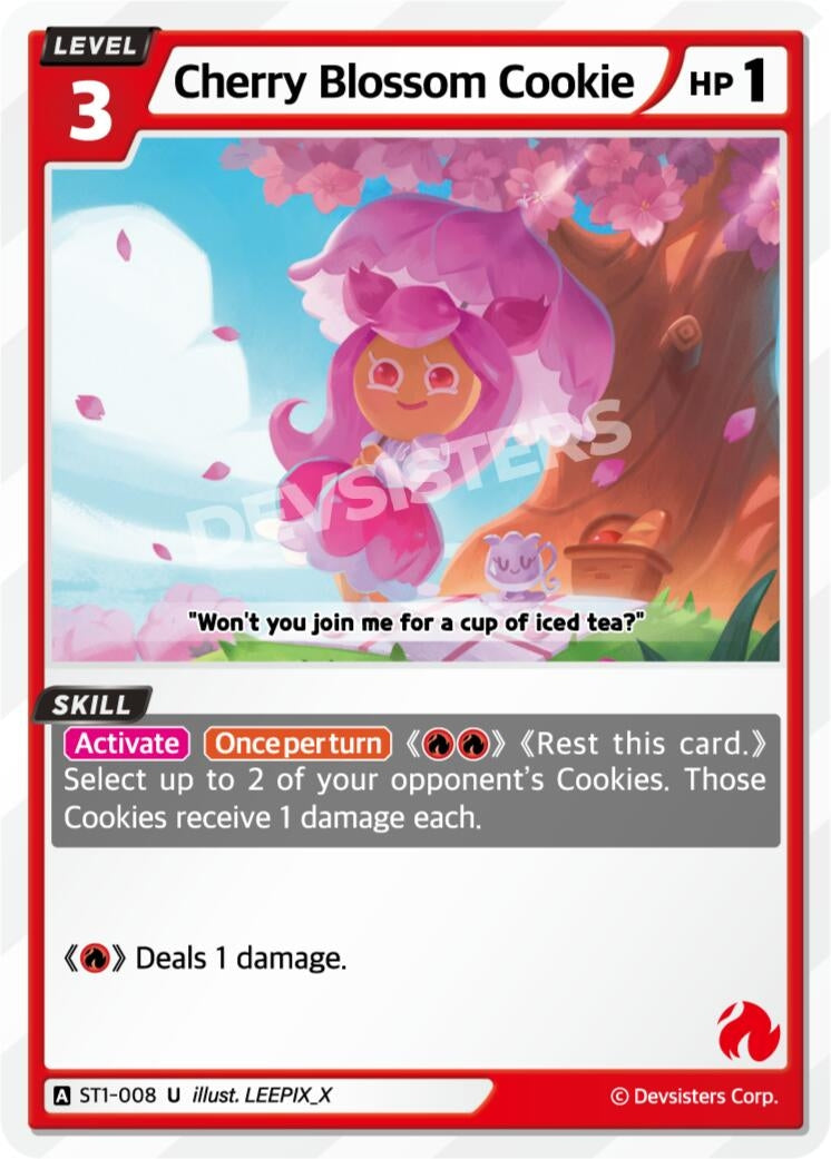 Image for Cherry Blossom Cookie (ST1-008) (ST1-ST5) - CookieRun: Braverse TCG