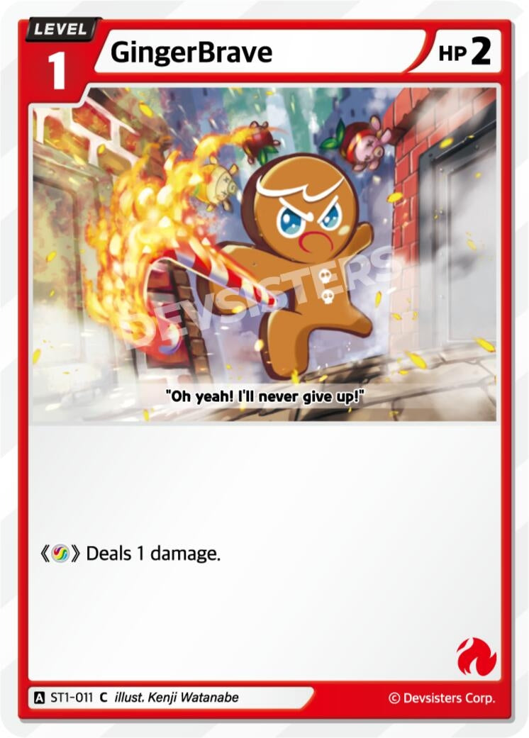 Image for GingerBrave (011) (Ver. 1) (ST1-011) (ST1-ST5) - CookieRun: Braverse TCG