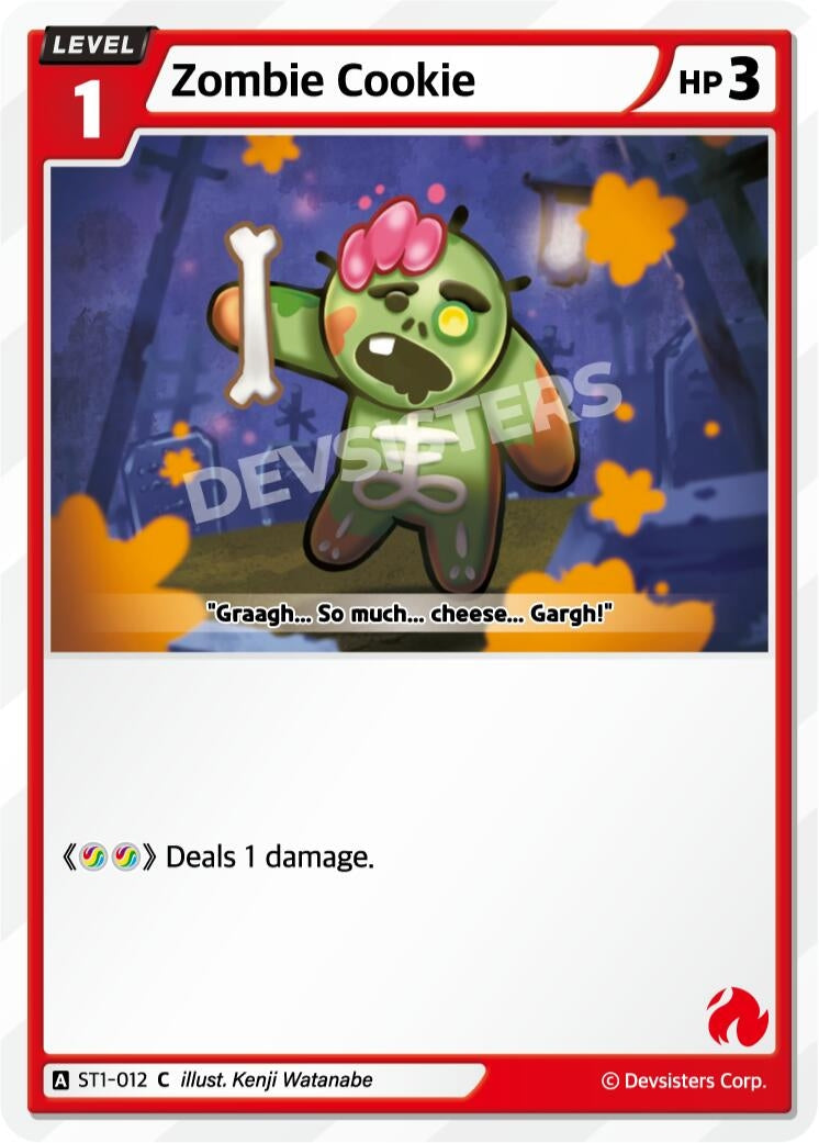 Image for Zombie Cookie (ST1-012) (ST1-ST5) - CookieRun: Braverse TCG