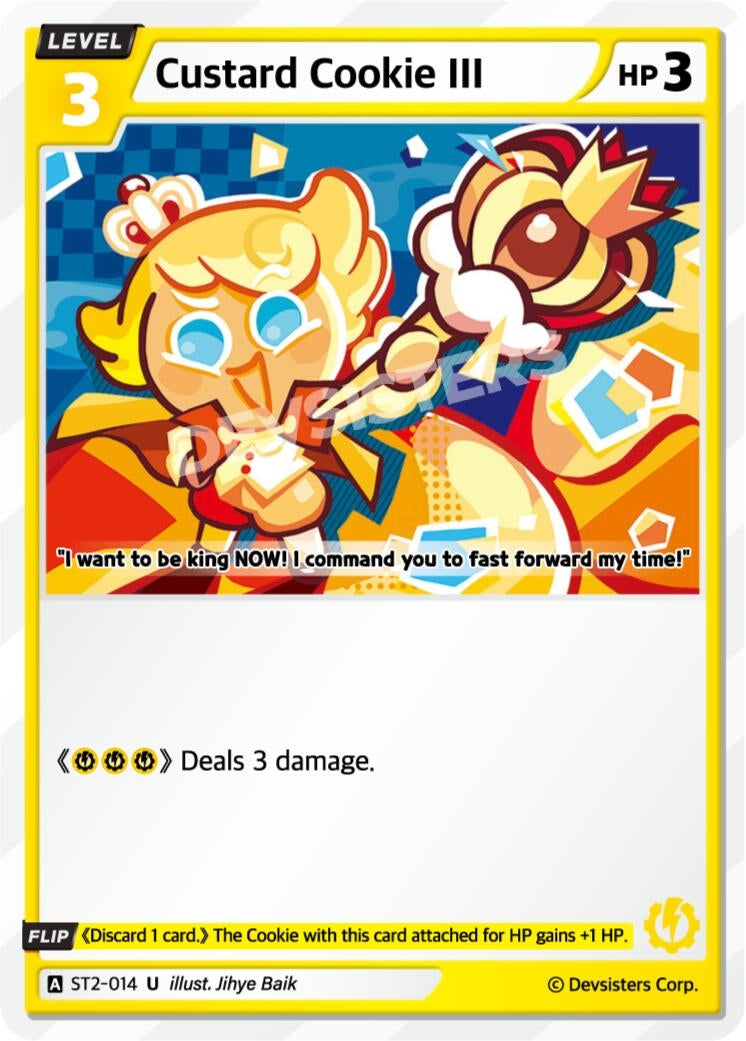 Image for Custard Cookie III (ST2-014) (ST1-ST5) - CookieRun: Braverse TCG