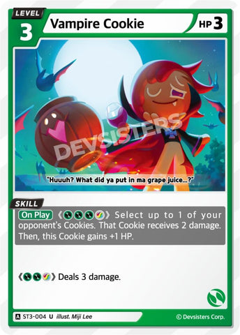 Image for Vampire Cookie (ST3-004) (ST1-ST5) - CookieRun: Braverse TCG