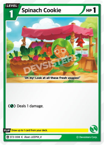 Image for Spinach Cookie (ST3-008) (ST1-ST5) - CookieRun: Braverse TCG