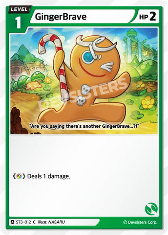 Image for GingerBrave (012) (ST3-012) (ST1-ST5) - CookieRun: Braverse TCG