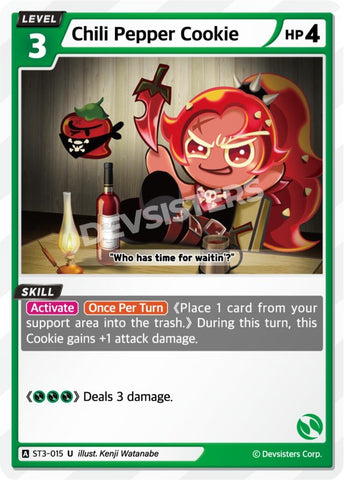 Image for Chili Pepper Cookie (ST3-015) (ST1-ST5) - CookieRun: Braverse TCG