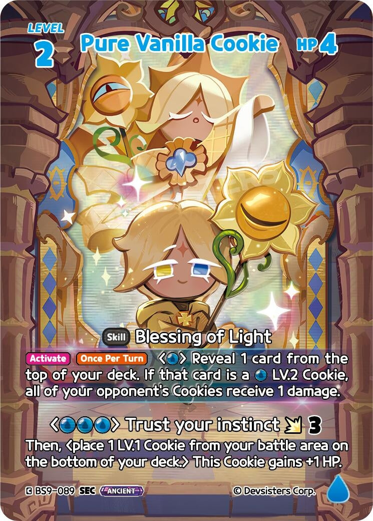 Image for Pure Vanilla Cookie (089) (SEC) (BS9-089) (BS8-BS9) - CookieRun: Braverse TCG