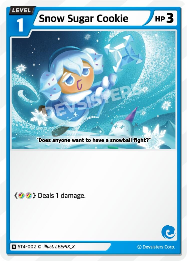 Image for Snow Sugar Cookie (ST4-002) (ST1-ST5) - CookieRun: Braverse TCG