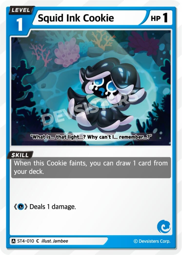 Image for Squid Ink Cookie (ST4-010) (ST1-ST5) - CookieRun: Braverse TCG