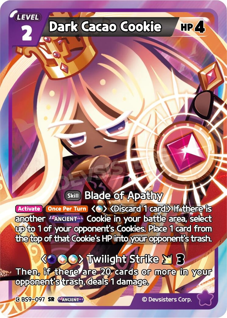 Image for Dark Cacao Cookie (BS9-097) (BS8-BS9) - CookieRun: Braverse TCG