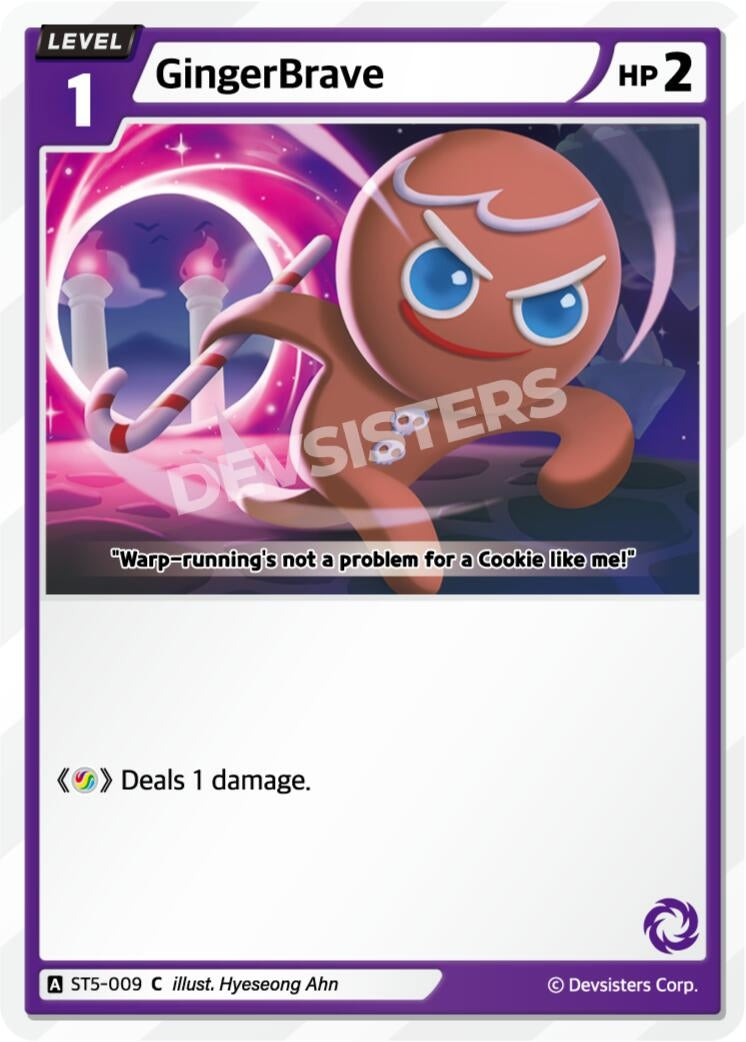 Image for GingerBrave (009) (Ver. 2) (ST5-009) (ST1-ST5) - CookieRun: Braverse TCG