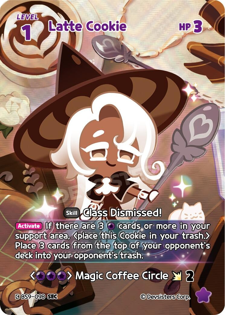 Image for Latte Cookie (SEC) (BS9-098) (BS8-BS9) - CookieRun: Braverse TCG
