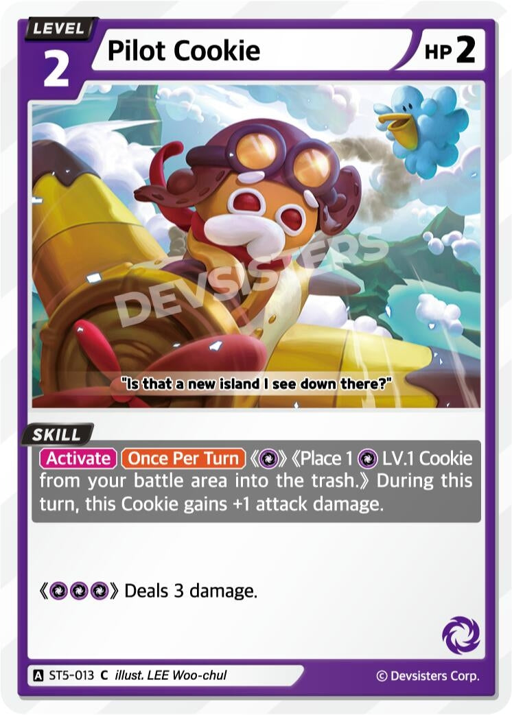 Image for Pilot Cookie (ST5-013) (ST1-ST5) - CookieRun: Braverse TCG