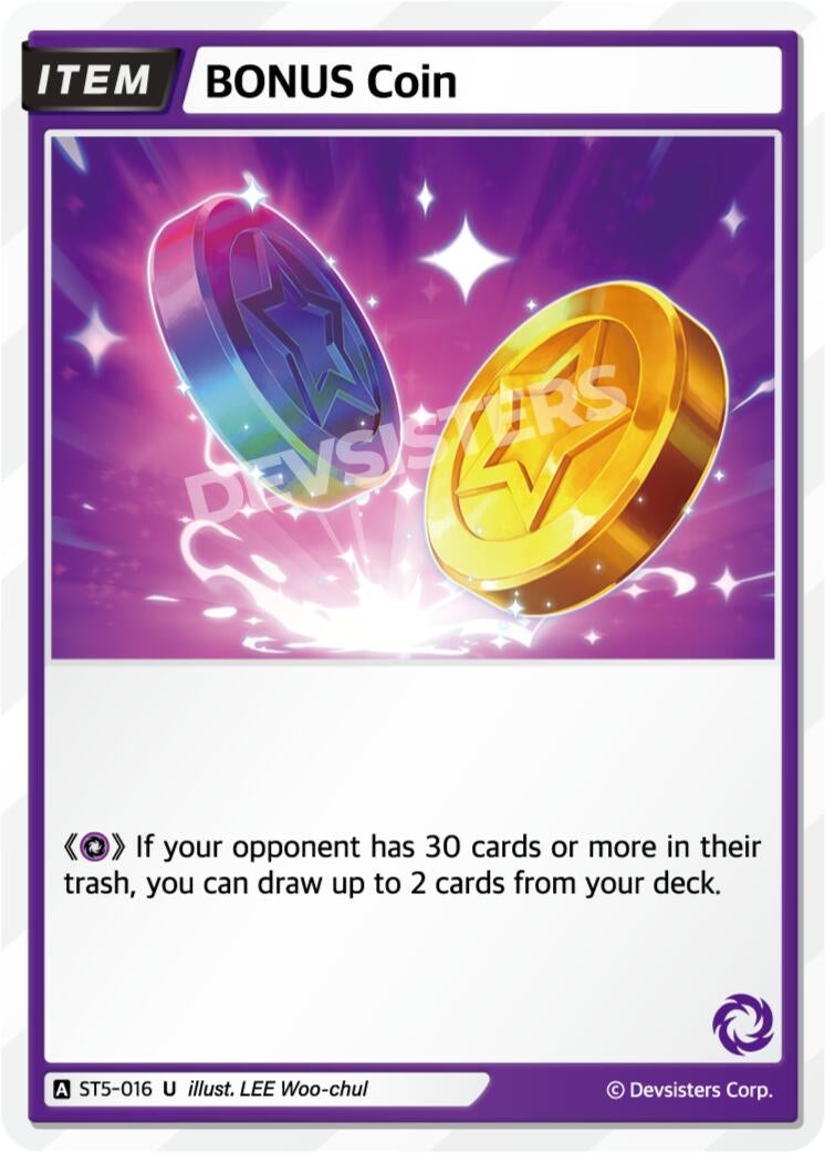 Image for BONUS Coin (ST5-016) (ST1-ST5) - CookieRun: Braverse TCG