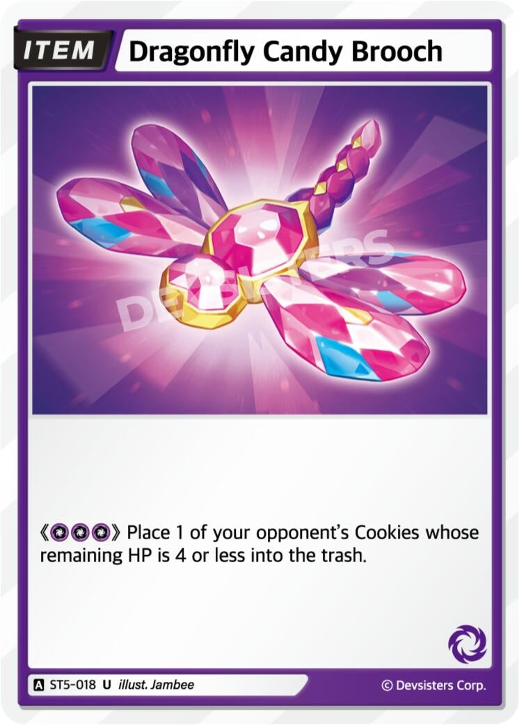 Image for Dragonfly Candy Brooch (ST5-018) (ST1-ST5) - CookieRun: Braverse TCG